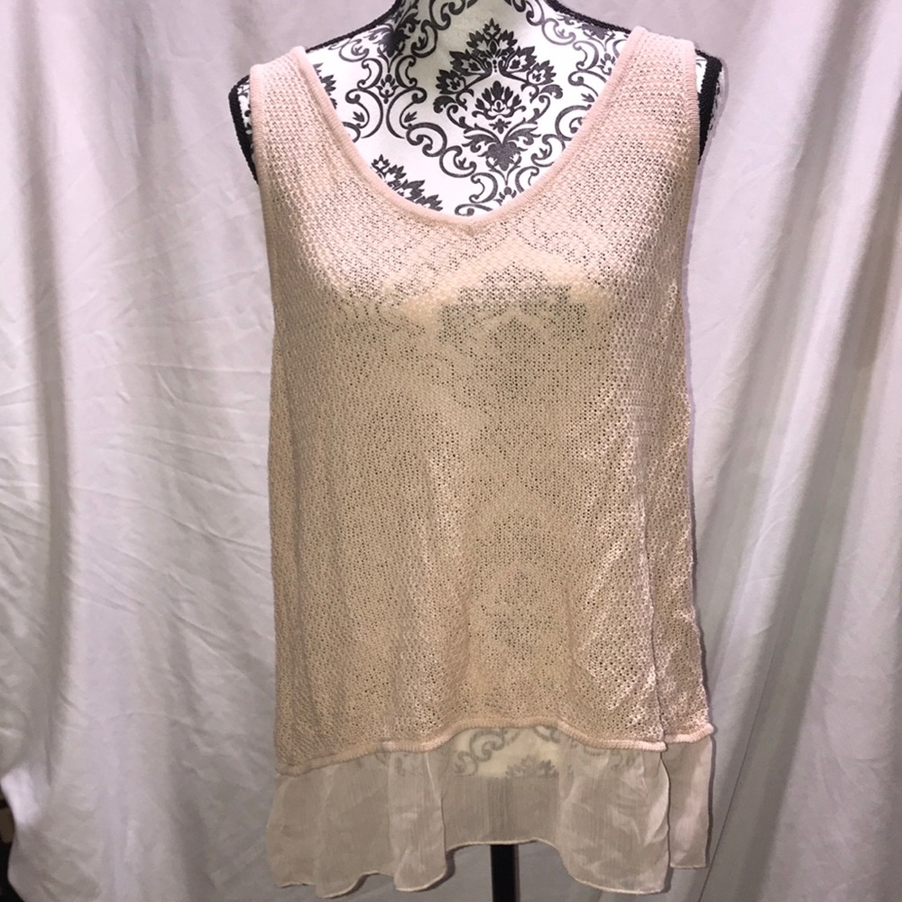 Large August Silk Tank Size Large